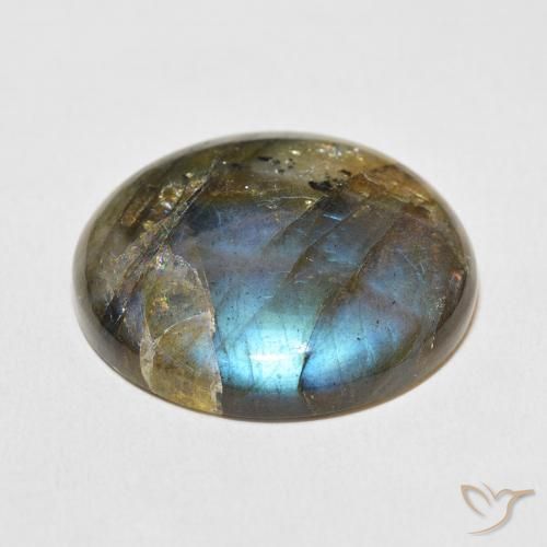 Labradorite Multicolore naturelle Tour, 33.96 ct, Translucide
