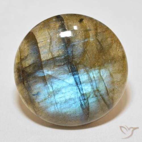 33.08ct Naturel Multicolore Labradorite, Tour, Translucide