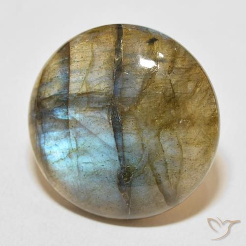 Labradorite Multicolore naturelle Tour, 33.08 ct, Translucide