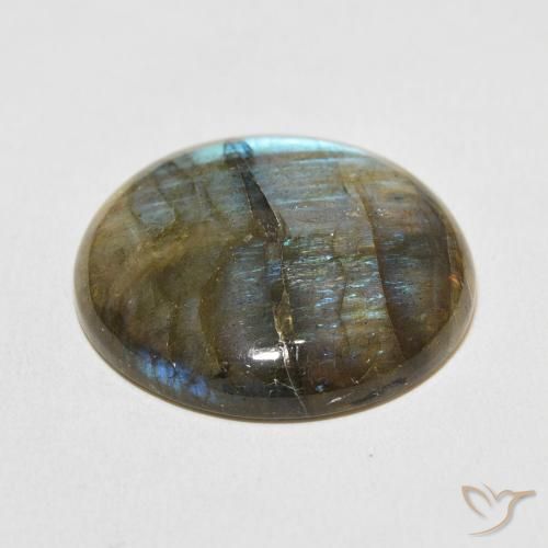 Labradorite Multicolore naturelle Tour, 33.08 ct, Translucide