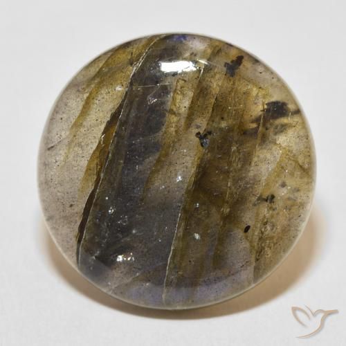 29.35ct Naturel Multicolore Labradorite, Tour, Translucide