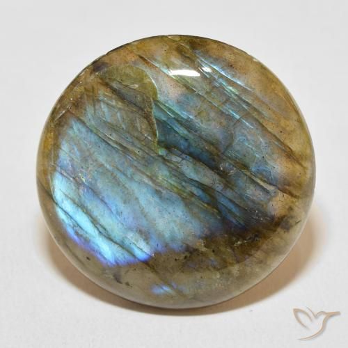 27.33ct Naturel Multicolore Labradorite, Tour, Translucide