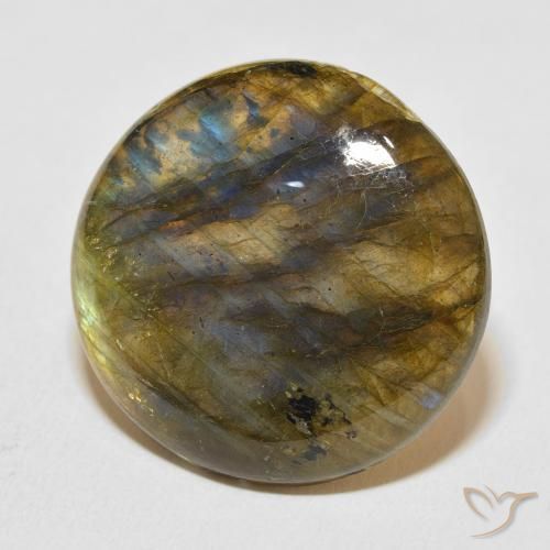 Labradorite Multicolore naturelle Tour, 27.85 ct, Translucide