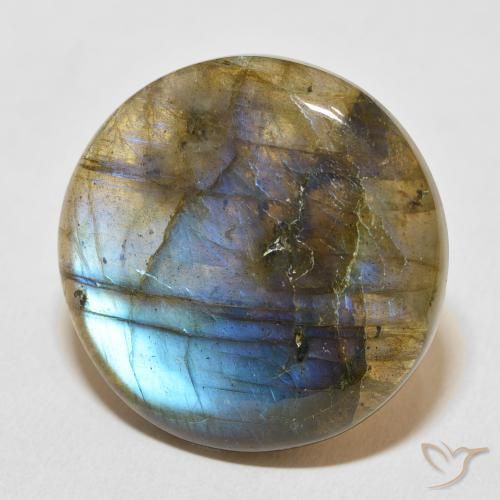 Labradorite Multicolore naturelle Tour, 33.10 ct, Translucide