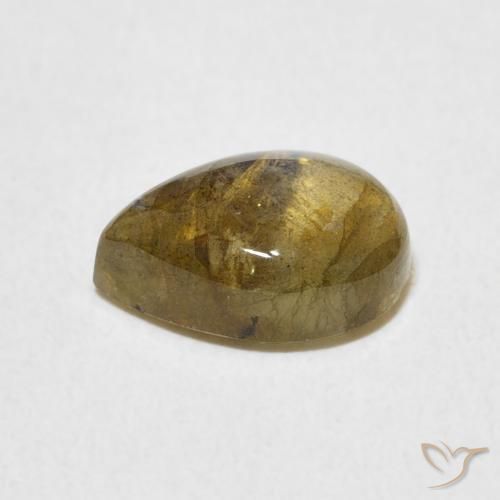 Labradorite Multicolore naturelle En forme de poire, 2.32 ct, Translucide