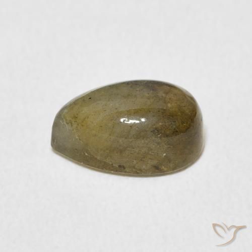 Labradorite Multicolore naturelle En forme de poire, 1.71 ct, Translucide