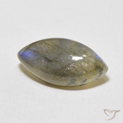 Labradorite Multicolore naturelle Marquise, 9.71 ct, Translucide
