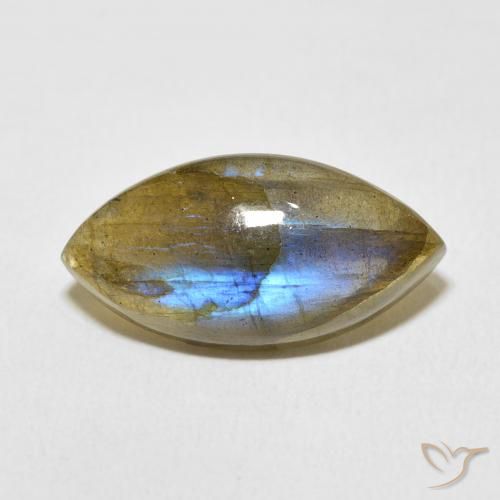 9.13ct Naturel Multicolore Labradorite, Marquise, Translucide