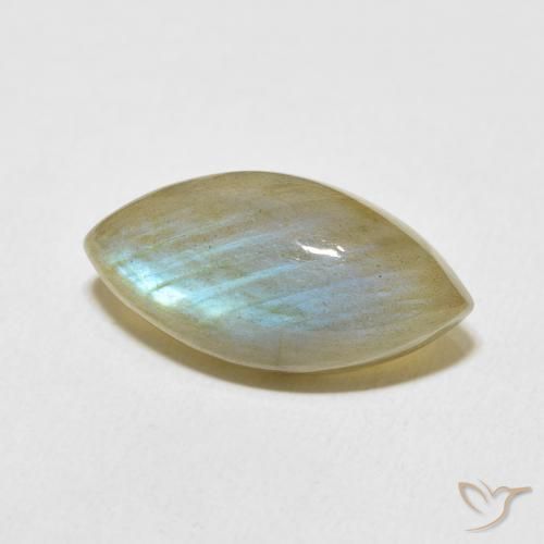 Labradorite Multicolore naturelle Marquise, 9.70 ct, Translucide