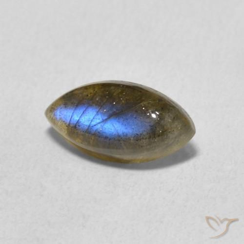 Labradorite Multicolore naturelle Marquise, 1.43 ct, Translucide
