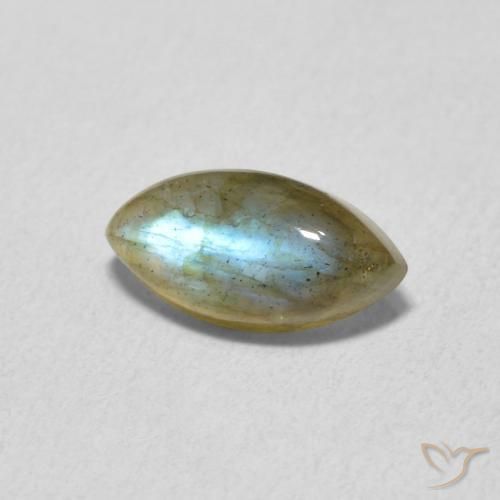 Labradorite Multicolore naturelle Marquise, 1.42 ct, Translucide