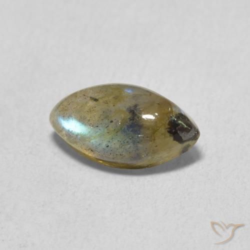 Labradorite Multicolore naturelle Marquise, 1.66 ct, Translucide