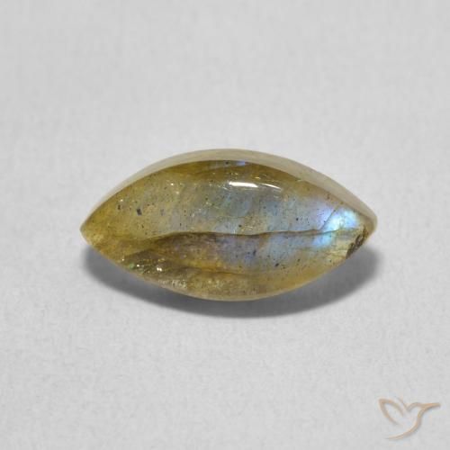 Labradorite Multicolore naturelle Marquise, 2.09 ct, Translucide
