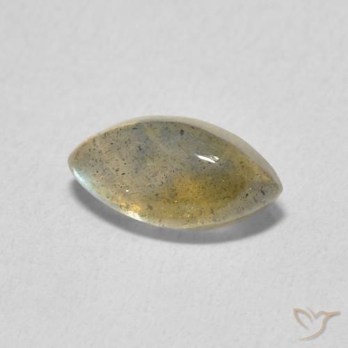 Labradorite Multicolore naturelle Marquise, 1.38 ct, Translucide