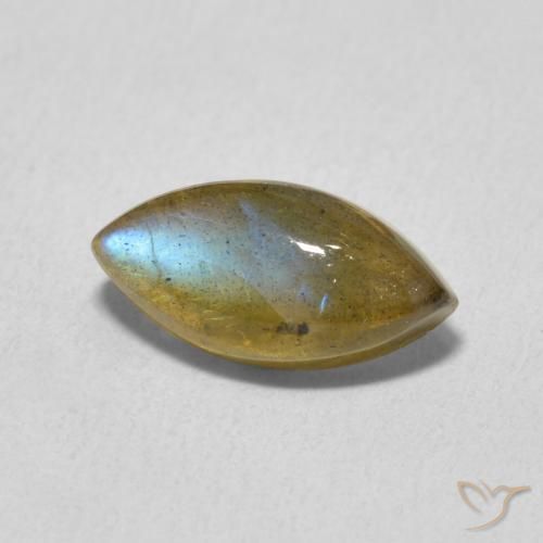 Labradorite Multicolore naturelle Marquise, 2.49 ct, Translucide