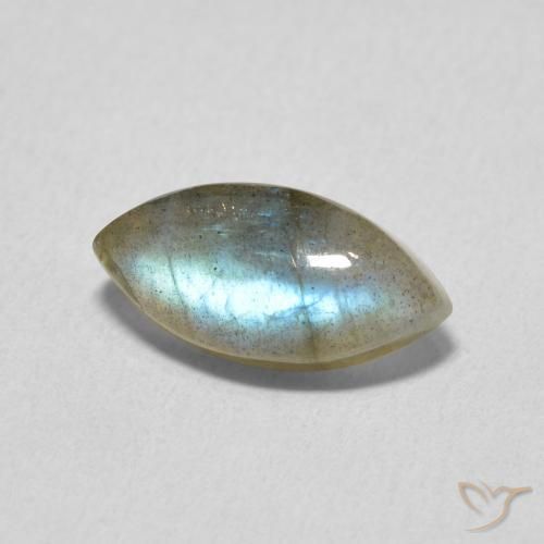 Labradorite Multicolore naturelle Marquise, 2.47 ct, Translucide