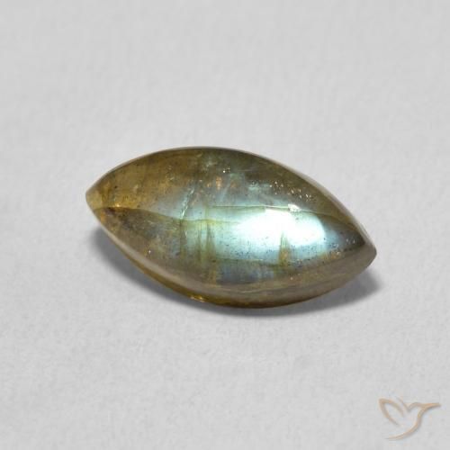 Labradorite Multicolore naturelle Marquise, 2.34 ct, Translucide