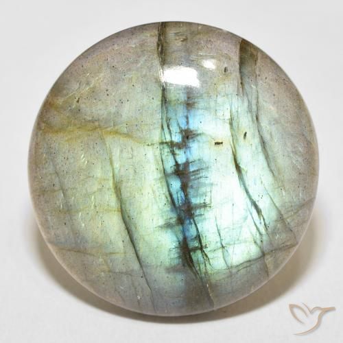 31.15ct Naturel Multicolore Labradorite, Tour, Translucide