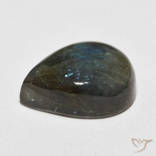 Labradorite Multicolore naturelle En forme de poire, 18.54 ct, Translucide