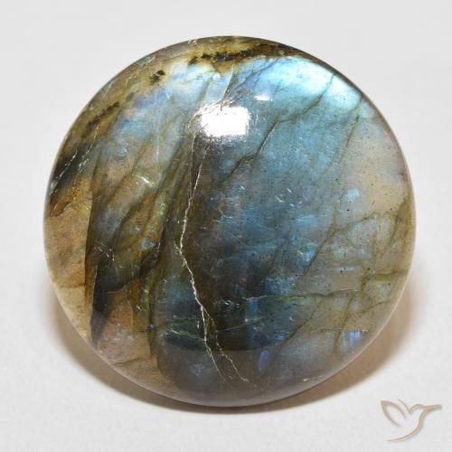 32.38ct Naturel Multicolore Labradorite, Tour, Translucide