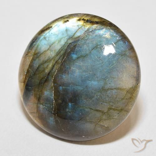 Labradorite Multicolore naturelle Tour, 32.38 ct, Translucide