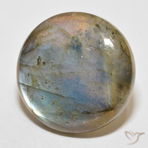 Labradorite Multicolore naturelle Tour, 34.40 ct, Translucide