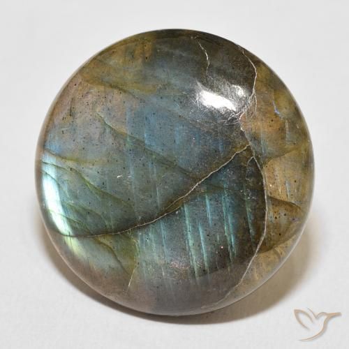 Labradorite Multicolore naturelle Tour, 33.59 ct, Translucide