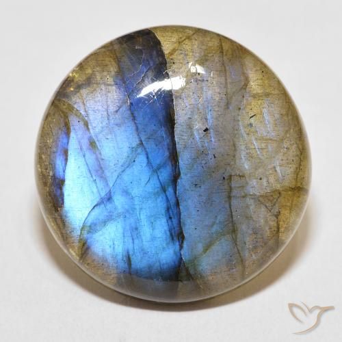 33.60ct Naturel Multicolore Labradorite, Tour, Translucide
