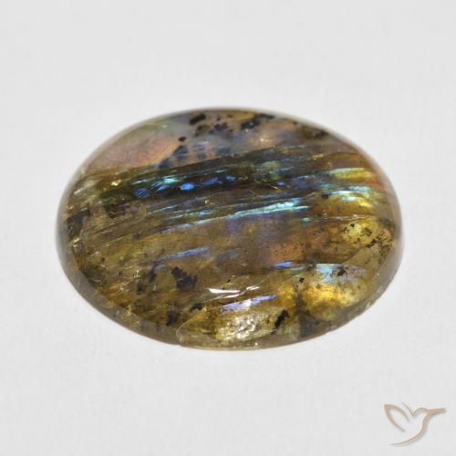 Labradorite Multicolore naturelle Tour, 28.11 ct, Translucide