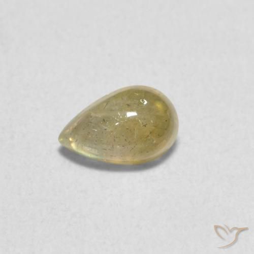 0.44ct Naturel Multicolore Labradorite, En forme de poire, Translucide