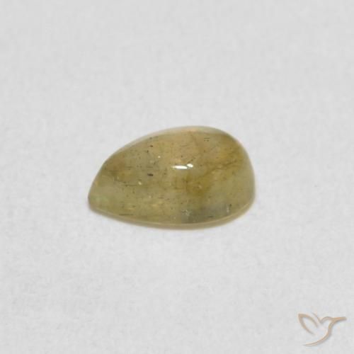 Labradorite Multicolore naturelle En forme de poire, 0.44 ct, Translucide