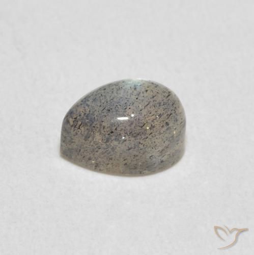 Labradorite Multicolore naturelle En forme de poire, 0.80 ct, Translucide