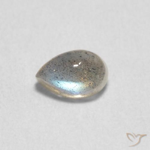 0.78ct Naturel Multicolore Labradorite, En forme de poire, Translucide