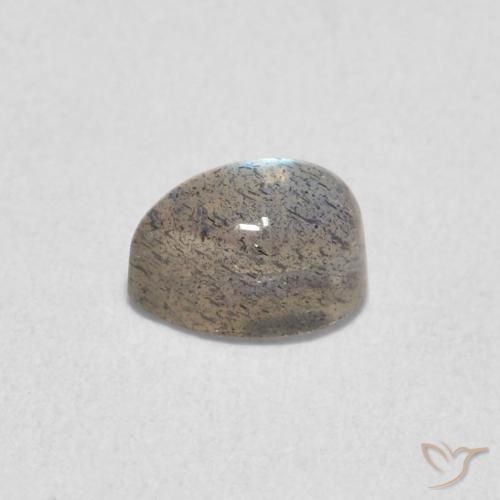 Labradorite Multicolore naturelle En forme de poire, 0.78 ct, Translucide