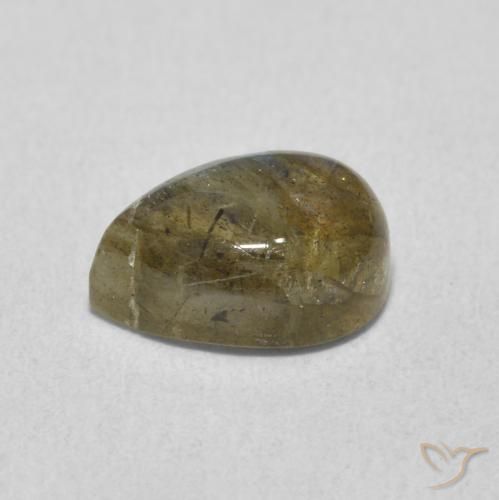 Labradorite Multicolore naturelle En forme de poire, 1.89 ct, Translucide