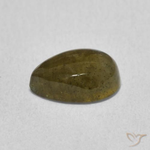 Labradorite Multicolore naturelle En forme de poire, 1.54 ct, Translucide