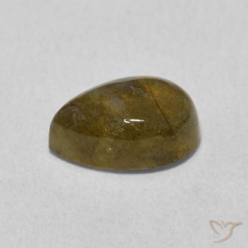 Labradorite Multicolore naturelle En forme de poire, 1.77 ct, Translucide