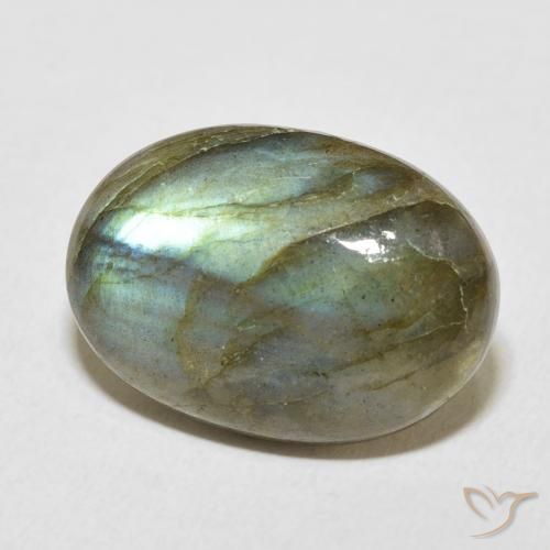 Labradorite Multicolore naturelle ovale, 11.54 ct, Translucide