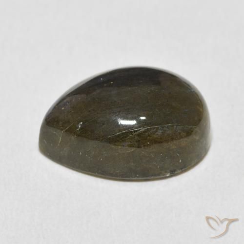 Labradorite Multicolore naturelle En forme de poire, 10.42 ct, Translucide