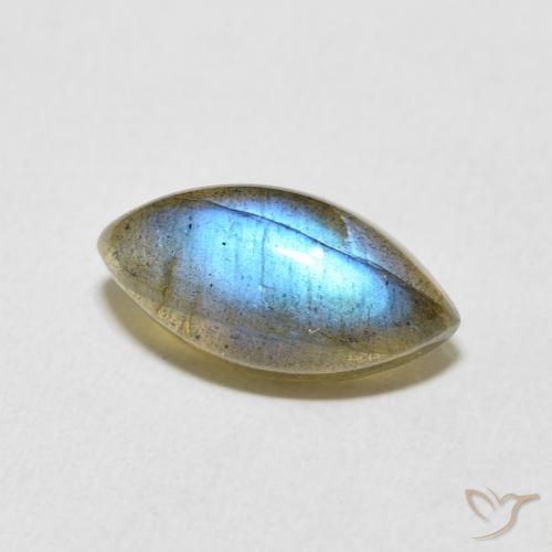 Labradorite Multicolore naturelle Marquise, 5.11 ct, Translucide