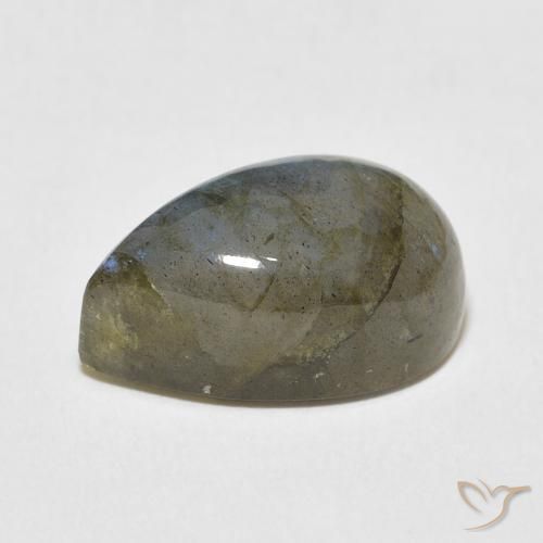 Labradorite Multicolore naturelle En forme de poire, 11.18 ct, Translucide