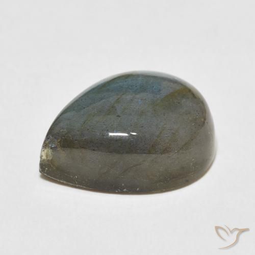 Labradorite Multicolore naturelle En forme de poire, 14.15 ct, Translucide