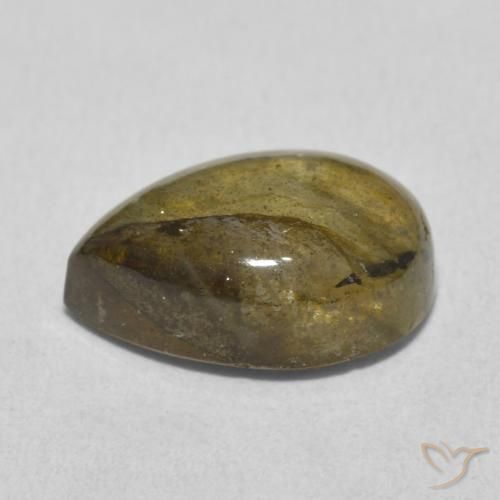 Labradorite Multicolore naturelle En forme de poire, 5.98 ct, Translucide