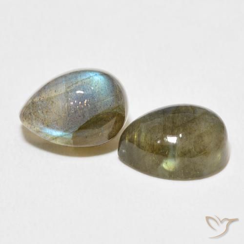 Shop natural 5.46ct Multicolore Labradorite gems, En forme de poire, from Madagascar at GemSelect. In stock, global shipping!