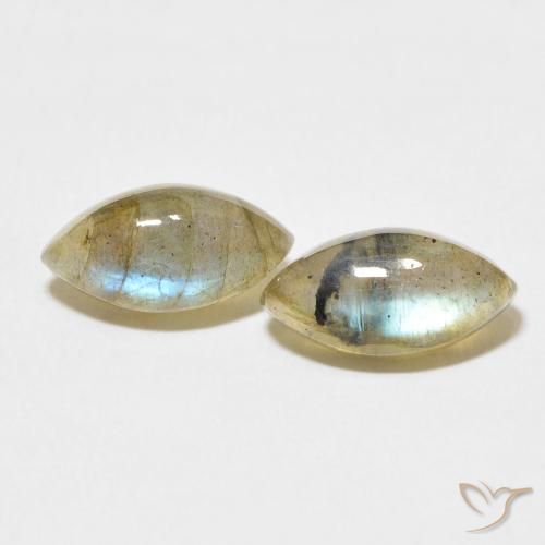 4.79ctw Naturel Multicolore Labradorite, Marquise, Translucide