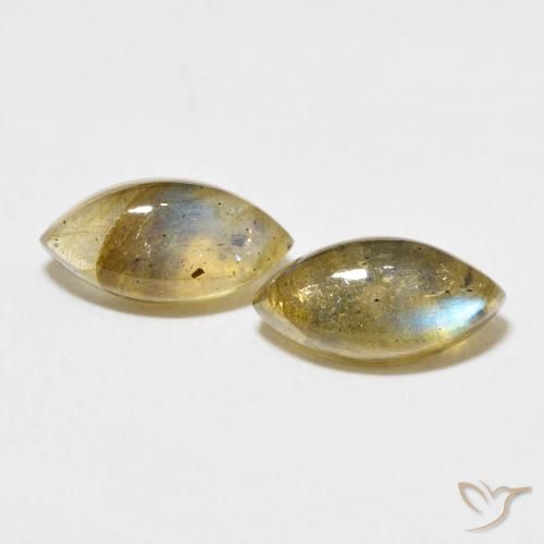4.38ctw Naturel Multicolore Labradorite, Marquise, Translucide