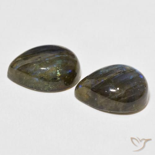 Shop natural 19.45ct Multicolore Labradorite gems, En forme de poire, from Madagascar at GemSelect. In stock, global shipping!