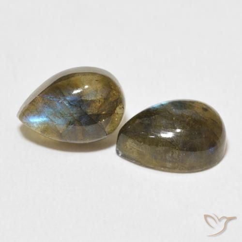 Shop natural 5.03ct Multicolore Labradorite gems, En forme de poire, from Madagascar at GemSelect. In stock, global shipping!