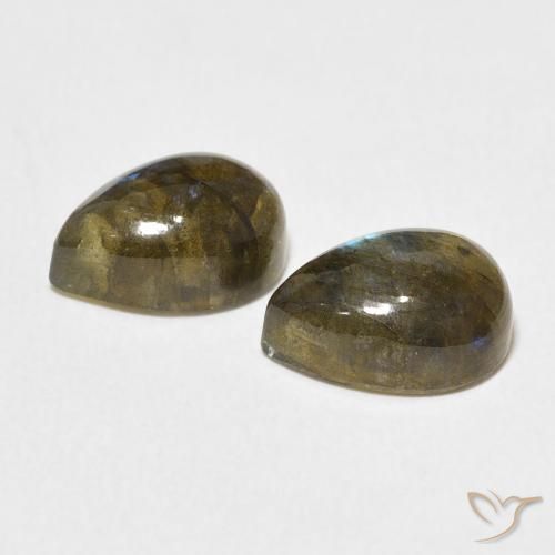 Shop natural 5.03ct Multicolore Labradorite gems, En forme de poire, from Madagascar at GemSelect. In stock, global shipping!