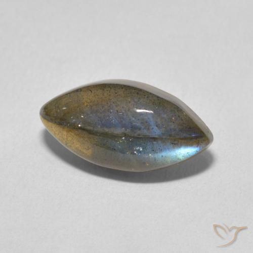 Labradorite Multicolore naturelle Marquise, 4.98 ct, Translucide